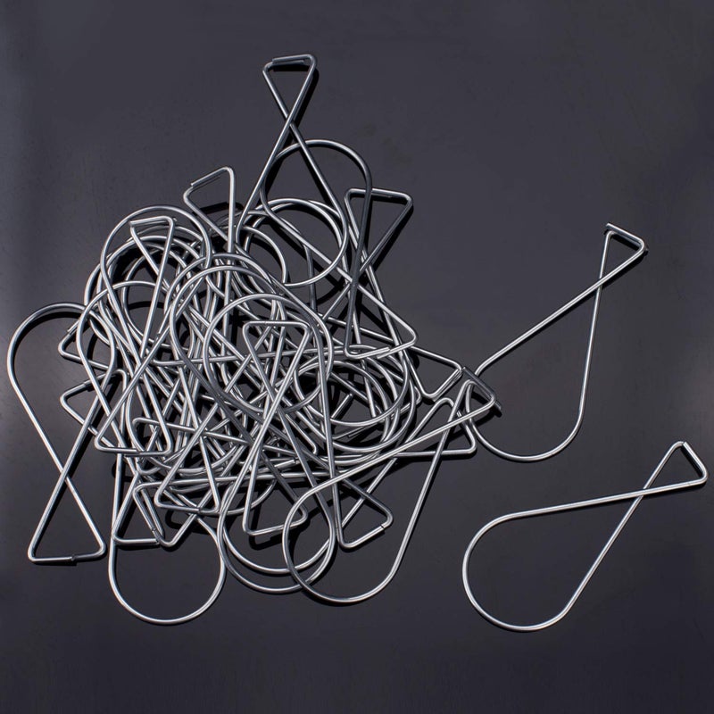 CDBOVID SS304 Ceiling Hooks 50 Pack - Rustproof Drop Ceiling Clips for Hanging Decor/Lights/Plants - Easy Install Grid Hooks for Home/Office/Wedding/Classroom - 10lb Capacity No Damage Hangers - Image 5